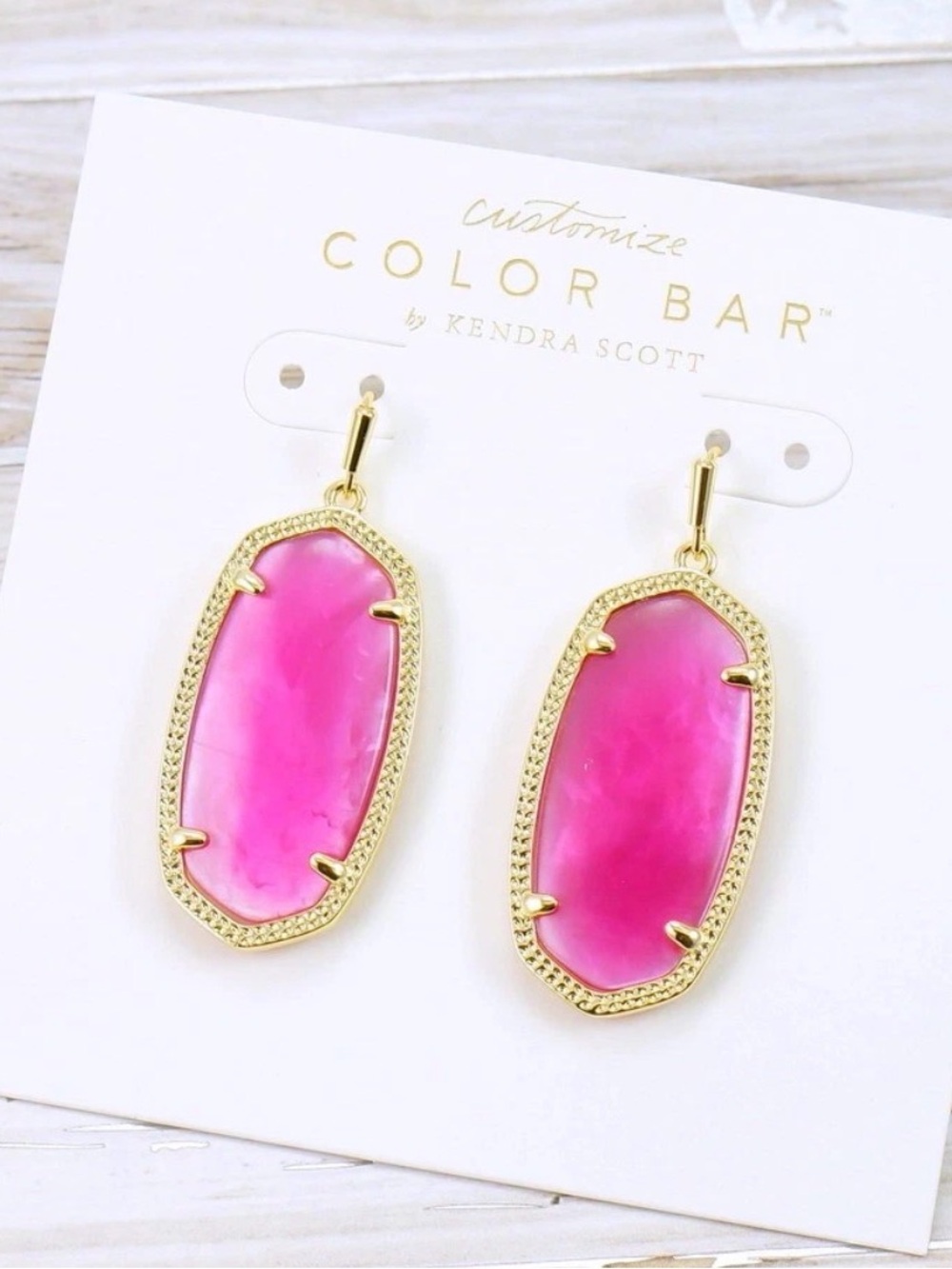 Kendra Scott Elle Drop Earrings in Azalea Illusion - Picture 7 of 9